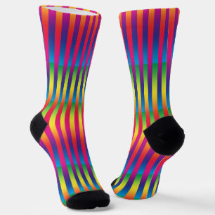 Calcetines Patrón de rayas coloridas