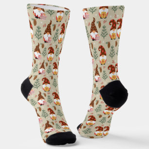 Calcetines Patrón de regalo de Gnomes de navidades