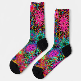 Calcetines Patrón de remolino colorido lindo