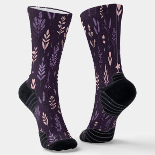 Calcetines Patrón de sueños de lavanda