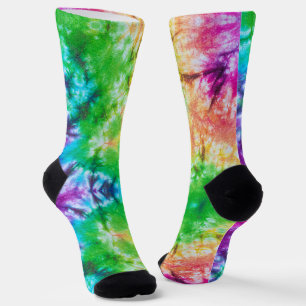 Calcetines Patrón de teñido en forma de corbata genial y colo