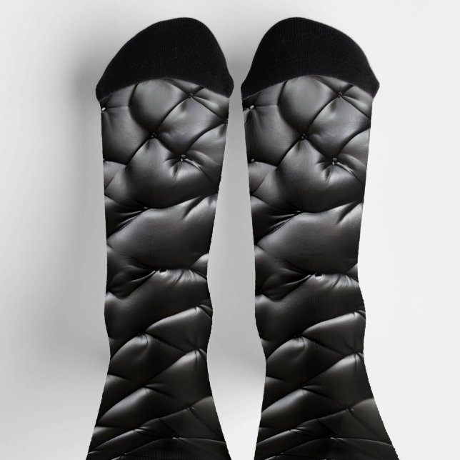 Calcetines Patrón de textura de cuero sin soldadura (Arriba)