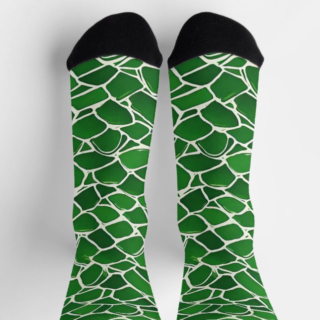 Calcetines Patrón de trama de tortuga (Arriba)