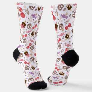 Calcetines Patrón de tratamientos dulces y salados