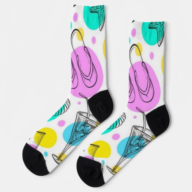 Calcetines Patrón de verano (Izquierda)