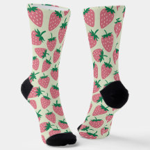 Patrón de verano de fresa rosa