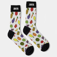 Patrón de verduras de frutas tropicales cúricas pe