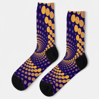 Calcetines Patrón de vórtice espiral