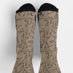 Calcetines Patrón de yoga   Patrón sin soldadura de yoga 35 T