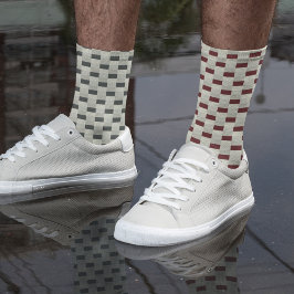 Calcetines Patrón desigual de crema de softcres con raisin o