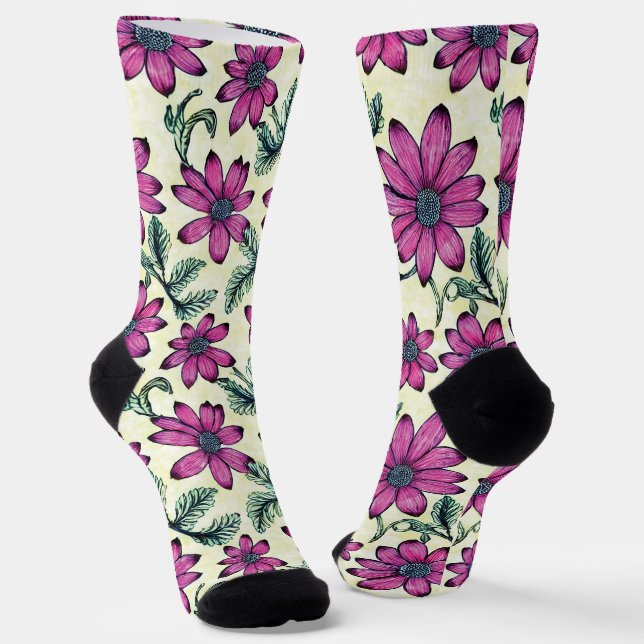 Calcetines Patrón floral (Angular)
