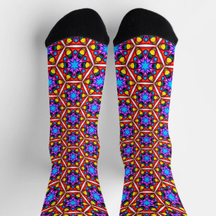 Calcetines Patrón floral abstracto elegante