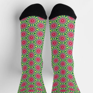 Calcetines Patrón floral colorido