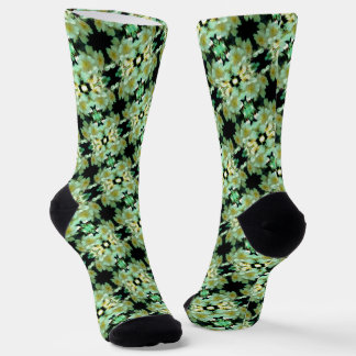 Calcetines Patrón floral de Rosas de juego blanco salvajes