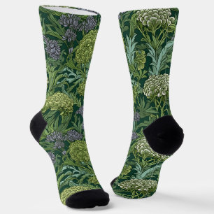 Calcetines Patrón floral sin costuras al estilo de William Mo