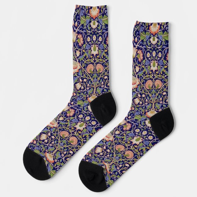 Calcetines Patrón Floral Vintage, William Morris (Izquierda)