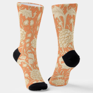 Calcetines Patrón floral virgen de tulipán salvaje William Mo