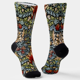 Calcetines Patrón floral William Morris Snakeshead