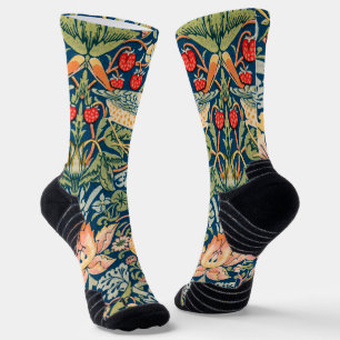 Calcetines Patrón floral William Morris Strawberry Thief