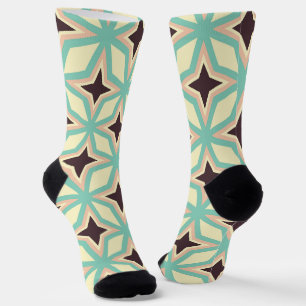 Calcetines Patrón geométrico con forma de estrella oscura alt