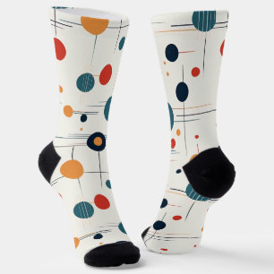 Calcetines Patrón geométrico de Mid Century