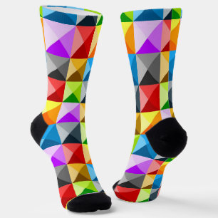 Calcetines Patrón geométrico del triángulo de color de Guay