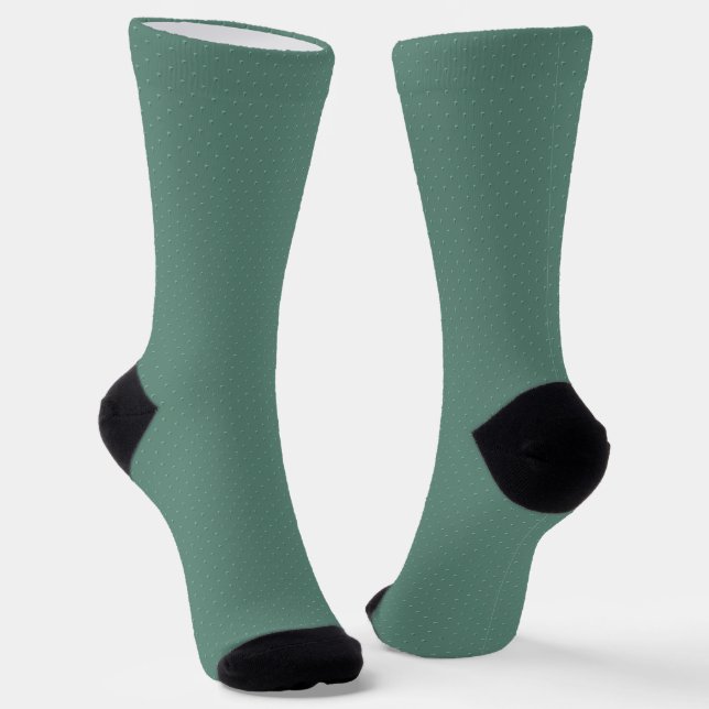 Calcetines Patrón geométrico simple de turquesa apagado. (Angular)