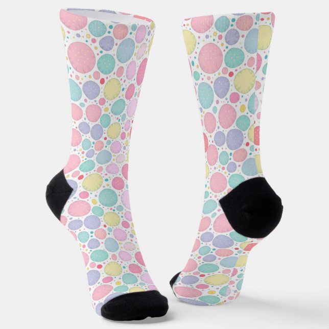 Calcetines Patrón Imperfecto de Puntos de Pastel (Angular)