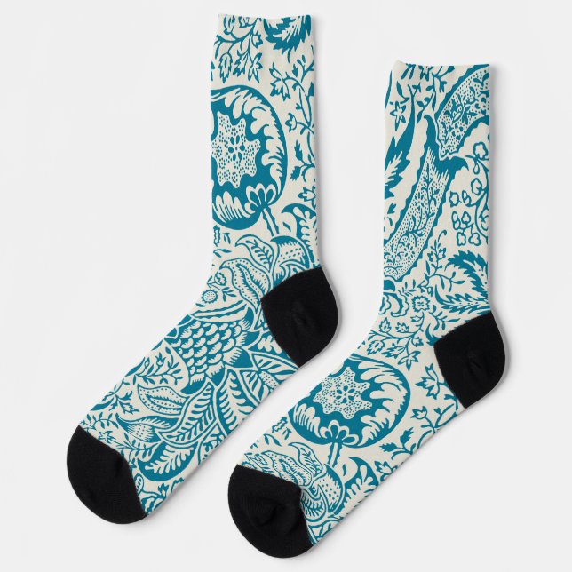 Calcetines Patrón Indio, William Morris (Izquierda)