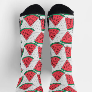 Calcetines Patrón ininterrumpido de frutas   Patrón de superf