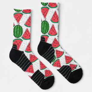 Calcetines Patrón ininterrumpido de frutas   Patrón de superf