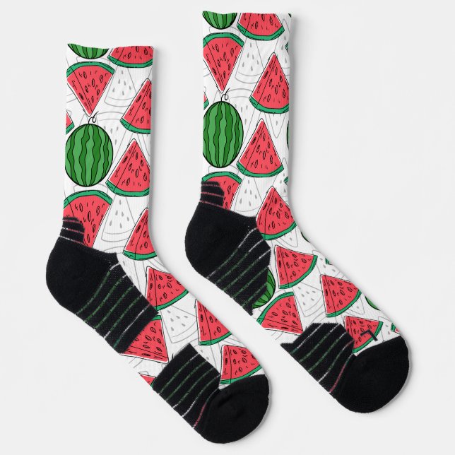 Calcetines Patrón ininterrumpido de frutas | Patrón de superf (Derecha)
