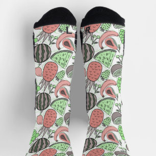 Calcetines Patrón ininterrumpido de frutas   Patrón de superf