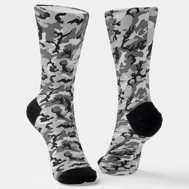Calcetines Patrón militar de camuflaje urbano (Angular)