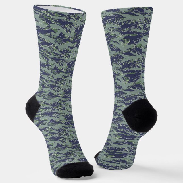 Calcetines Patrón militar tigerstripe de camuflaje (Angular)
