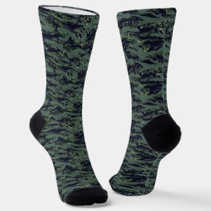 Calcetines Patrón militar tigerstripe de camuflaje