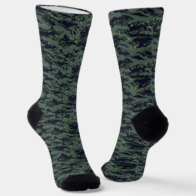 Calcetines Patrón militar tigerstripe de camuflaje (Angular)