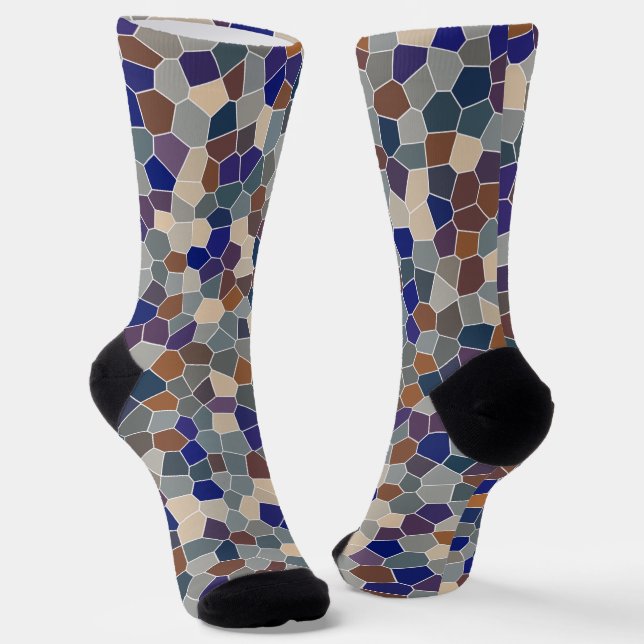 Calcetines Patrón moderno de moda de Guay Mosaic (Angular)