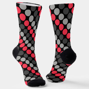 Calcetines Patrón multicolor Retro Sesenta puntos de polka gr