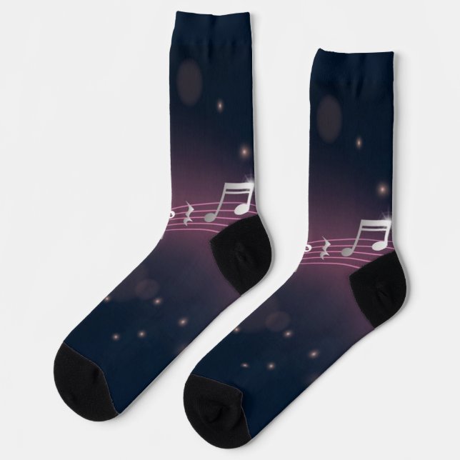 Calcetines Patrón musical (Izquierda)