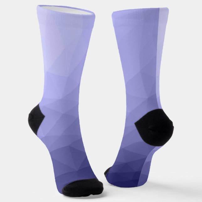 Calcetines Patrón púrpura de malla azul oscuro (Angular)