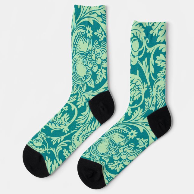 Calcetines Patrón Reina Ana, William Morris (Izquierda)
