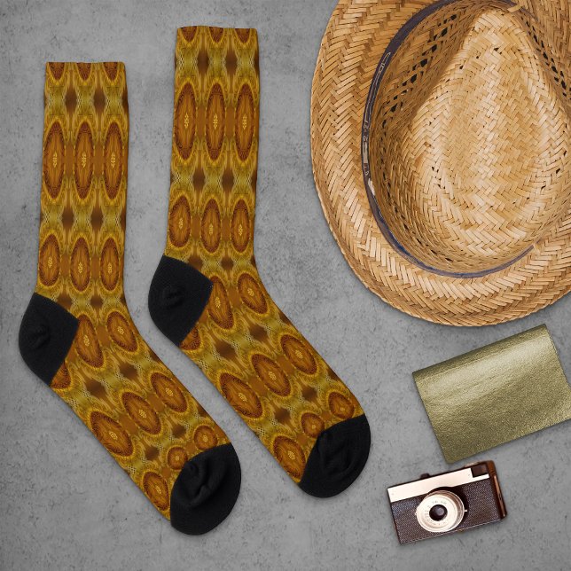 Calcetines Patrón semicircular hipnotizante (Subido por el creador)