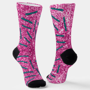 Calcetines Patrón Showgirl Glitz rosa