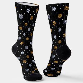 Calcetines Patrón sin foco de Candy Halloween