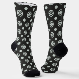 Calcetines Patrón sin soldadura de los círculos concéntricos