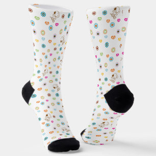 Calcetines Patrón Snoopy Colorful Hearts