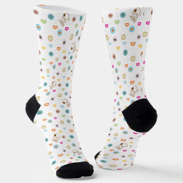Calcetines Patrón Snoopy Colorful Hearts (Angular)