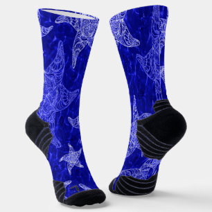 Calcetines Patrón Starfish Azul