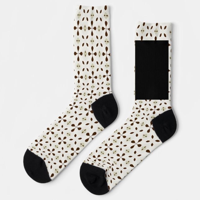 Calcetines Patrón Suave y Terrenal  (Izquierda)